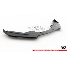 Накладка сплиттер на передний бампер на BMW 1 F20 / F21 M-Pack / M140i рестайл